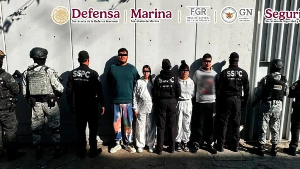 Detienen en Ciudad de México a seis presuntos integrantes del Tren de Aragua