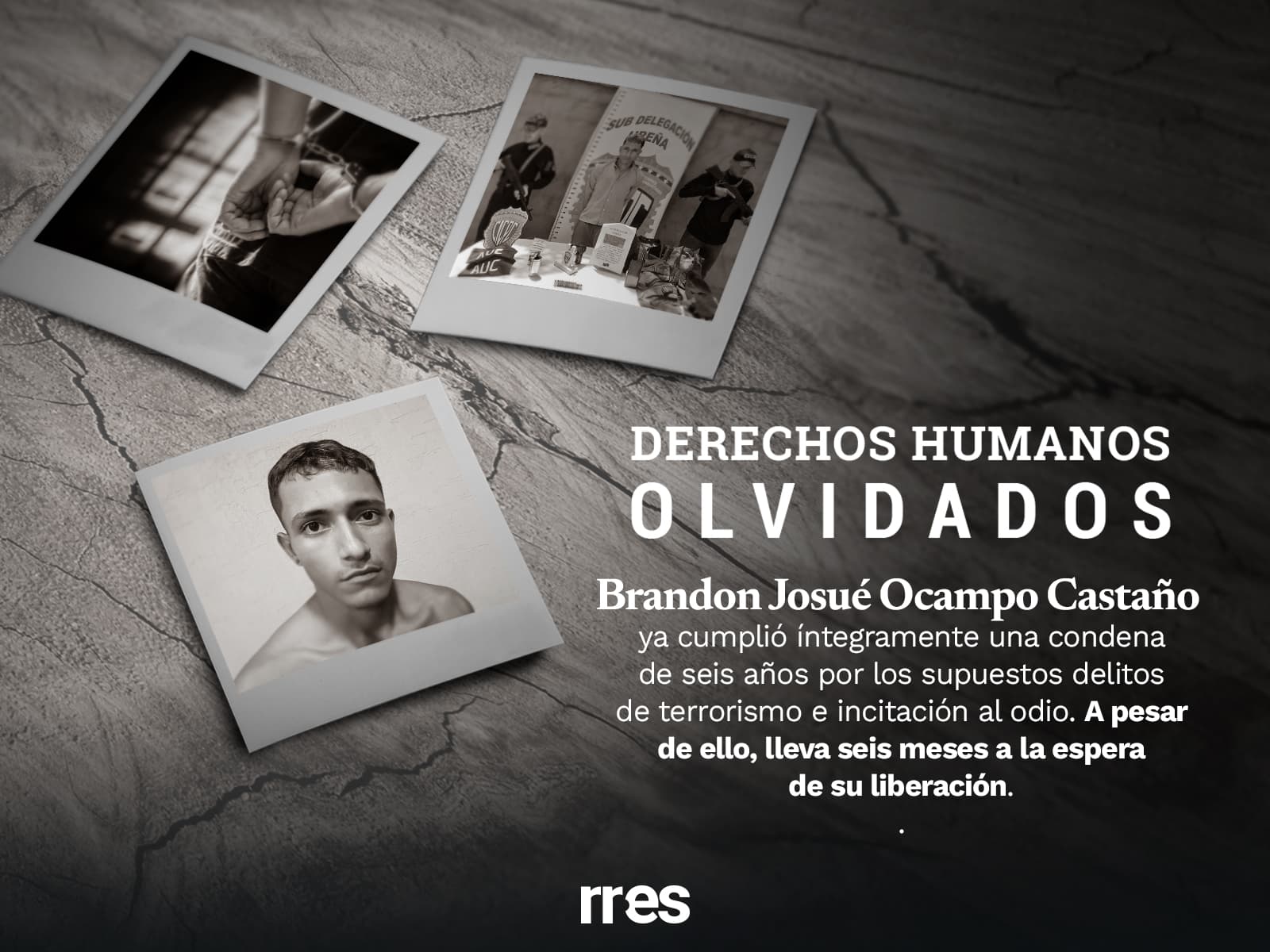 La boleta de excarcelación de Brandon Ocampo tiene seis meses de retraso 