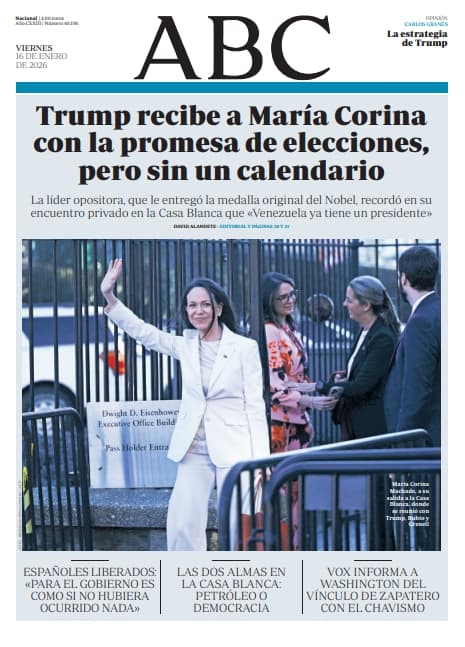 Portadas de la prensa internacional de este viernes 16 de enero de 2026