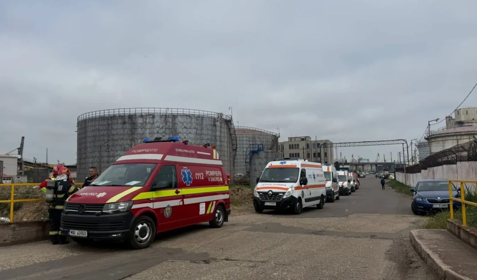 Impactante explosión de dron marítimo en puerto de Rumanía