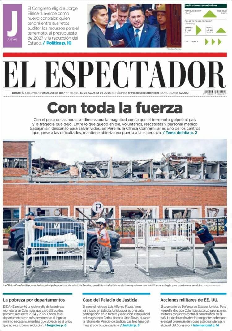 Las Portadas de América Latina: Un Vistazo al 13 de Agosto de 2026