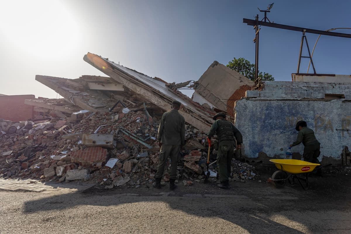 Más de 2 millones de toneladas de escombros tras terremotos en Venezuela