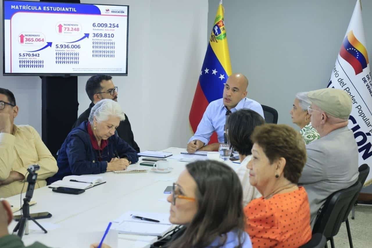 MinEducación de Venezuela presenta cifras cuestionables para 2025-26