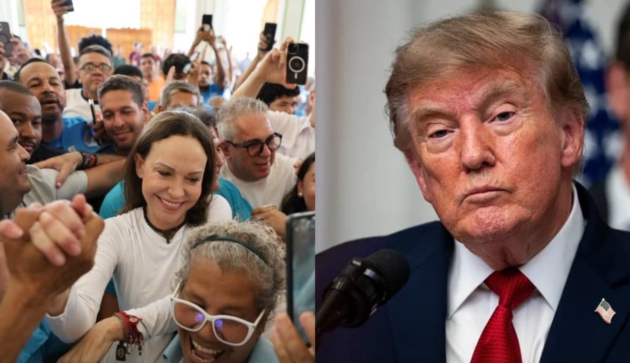 Trump y el regreso de María Corina Machado: Espero que esté a salvo