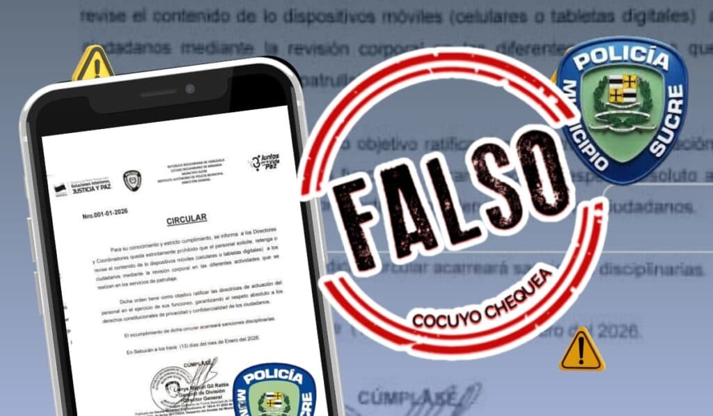 PoliSucre no publicó circular que prohíbe revisar celulares, pero sí hay una resolución de 2022 que lo establece