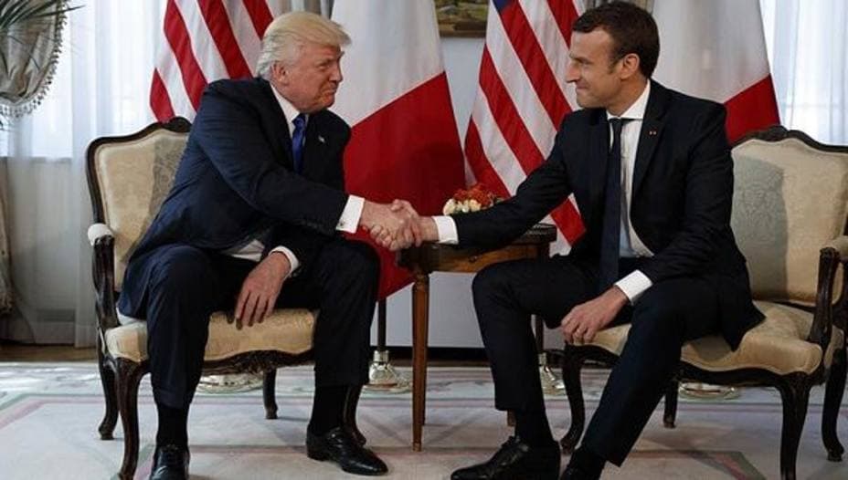 Trump informa a Macron sobre operaciones militares en Irán