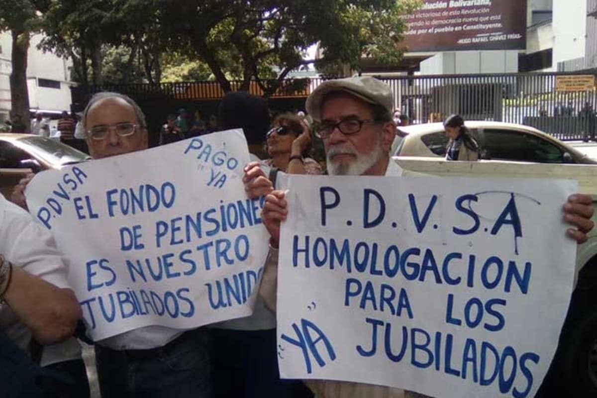 Jubilados de Pdvsa exigieron el pago de 705 millones de dólares provenientes del fondo de pensiones