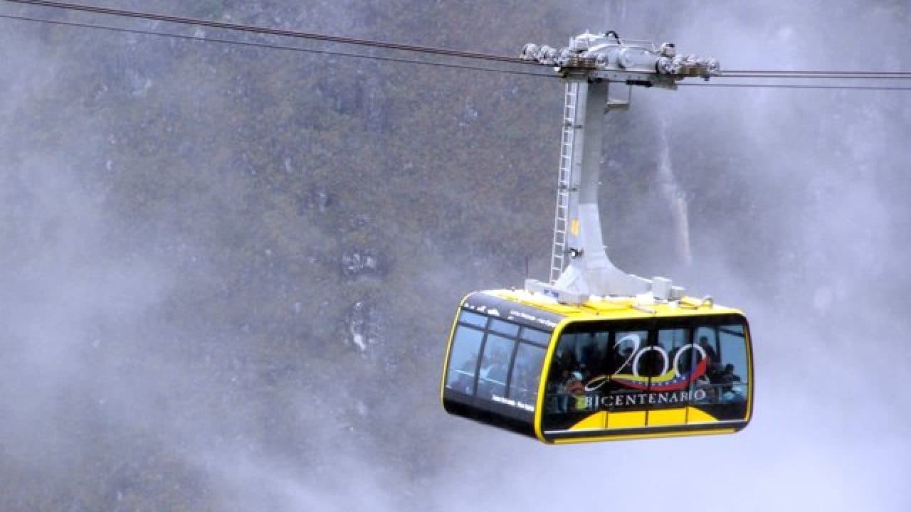 Mantenimiento del Teleférico Mukumbarí: Cerrado hasta el 12 de febrero