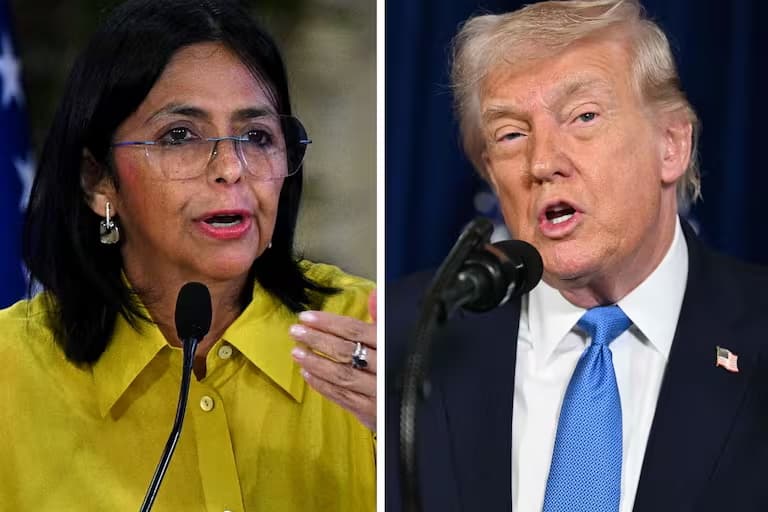 Lo que dijo Delcy Rodríguez sobre la imagen publicada por Trump en la que aparece como mandatario de Venezuela