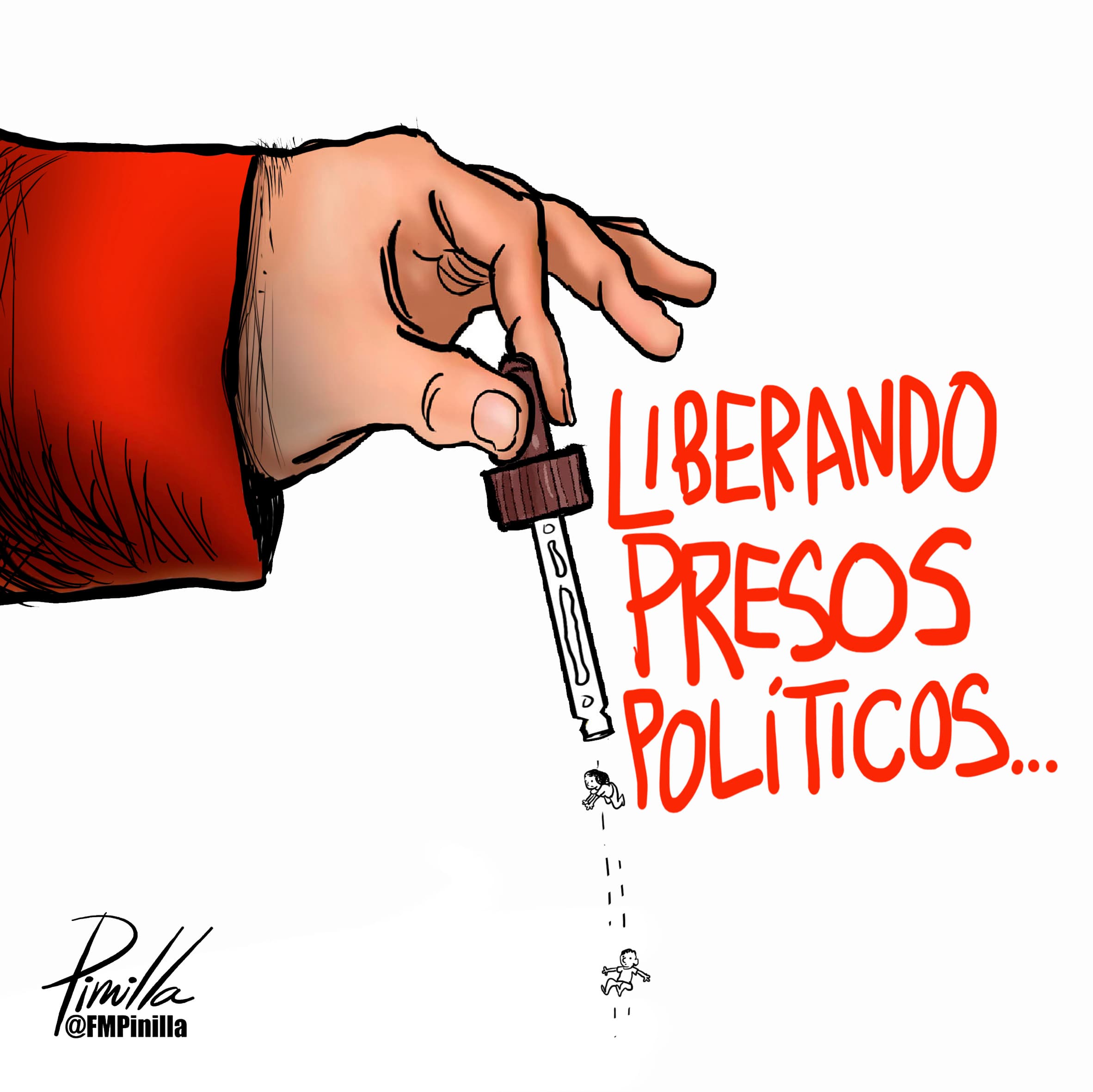Pinilla: Liberando presos políticos