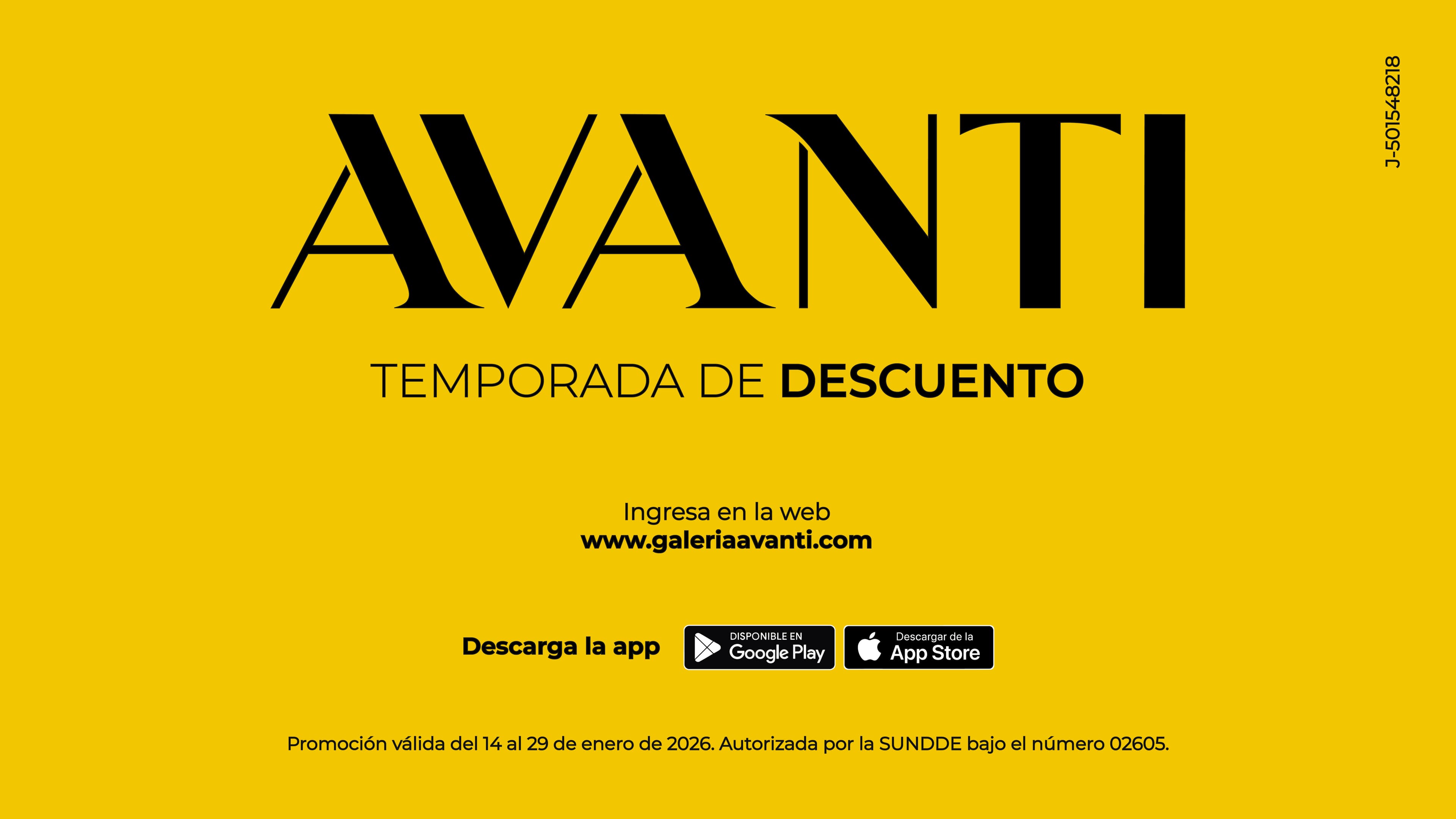 Temporada de descuentos en Galería Avanti: aprovecha hasta un 70% de descuento