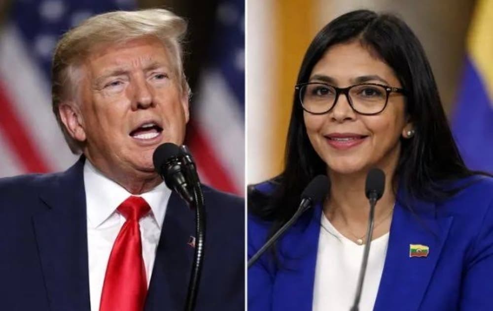Trump revela los temas tratados en su llamada telefónica con Delcy Rodríguez
