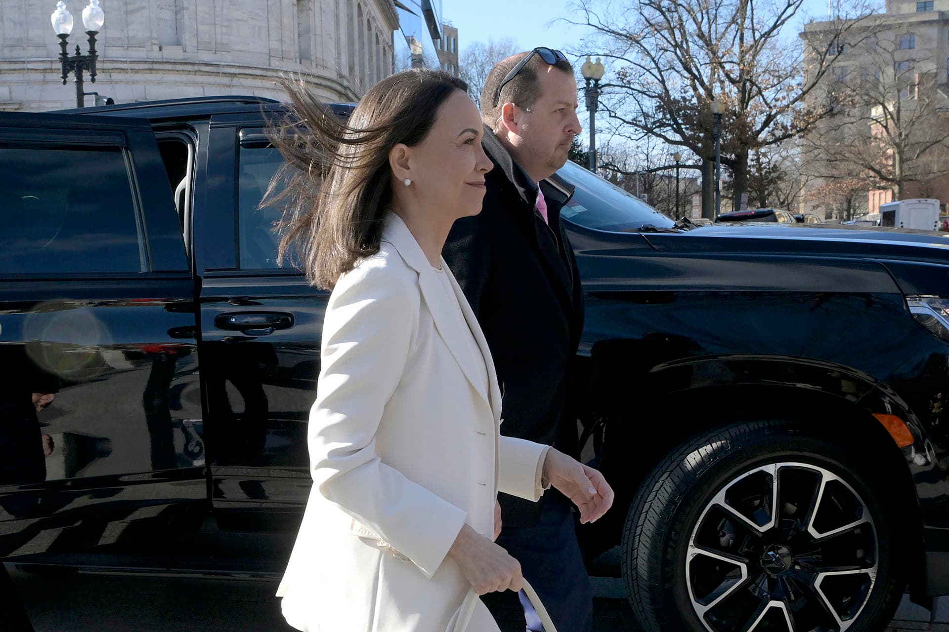 María Corina Machado al salir de la Casa Blanca: "Contamos con el presidente Trump para la libertad de Venezuela"