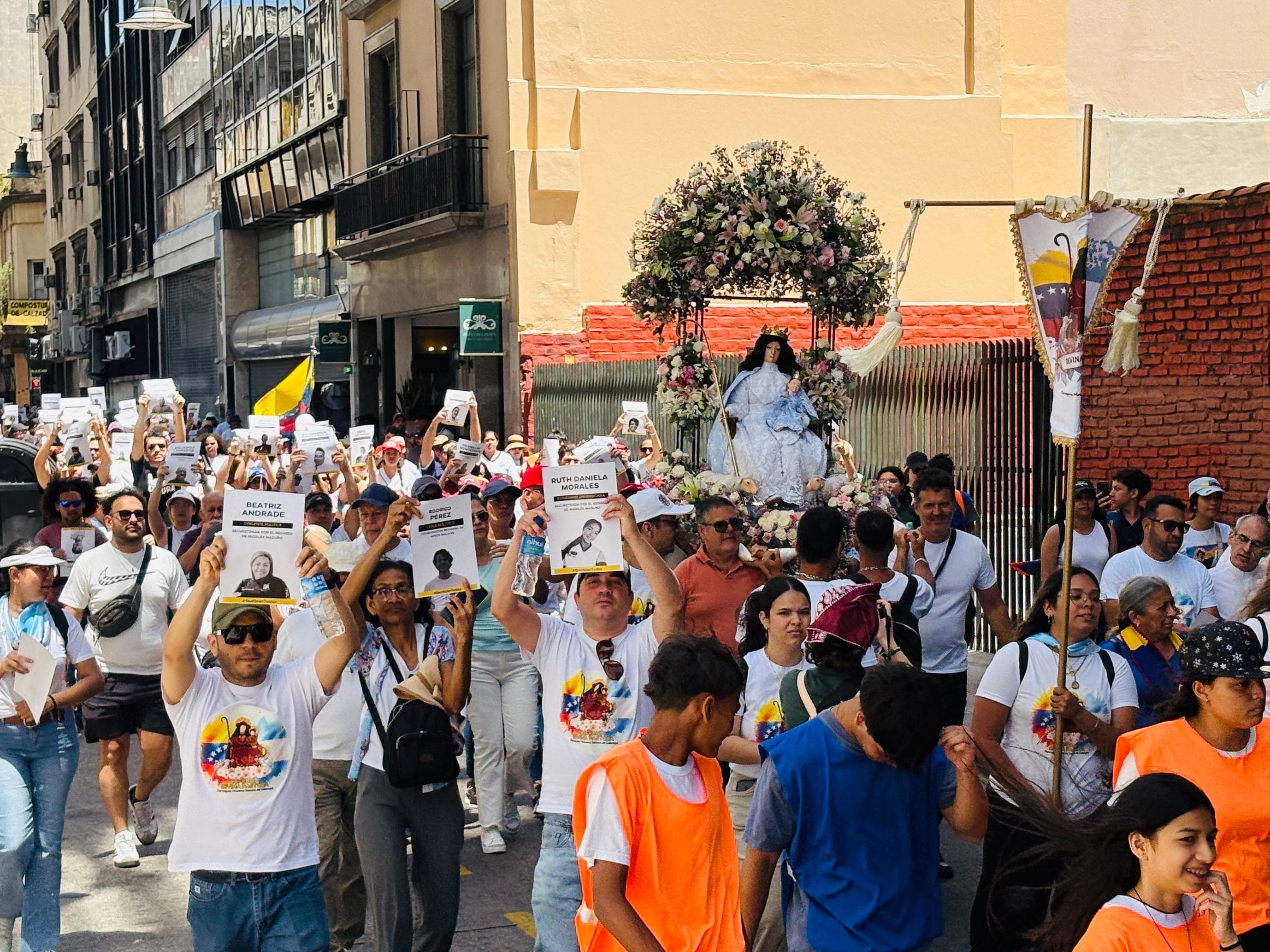 Venezolanos en Buenos Aires claman por libertad de presos políticos