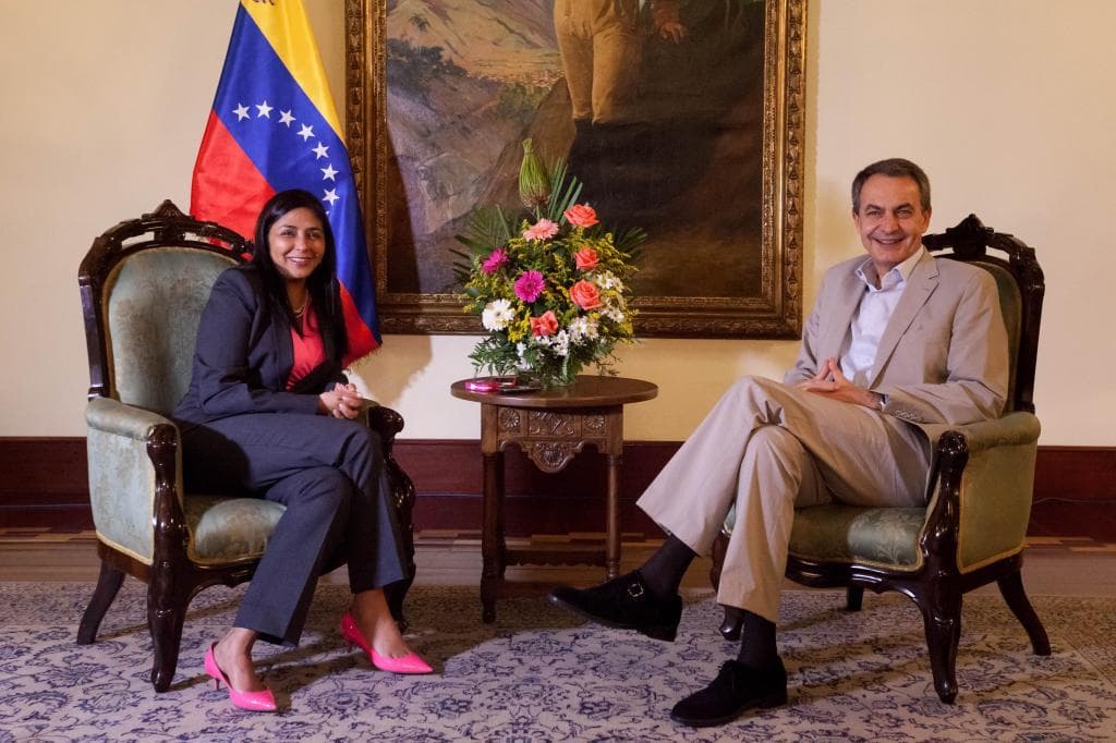 Zapatero y la conexión oculta con Delcy Rodríguez a través de Aldama