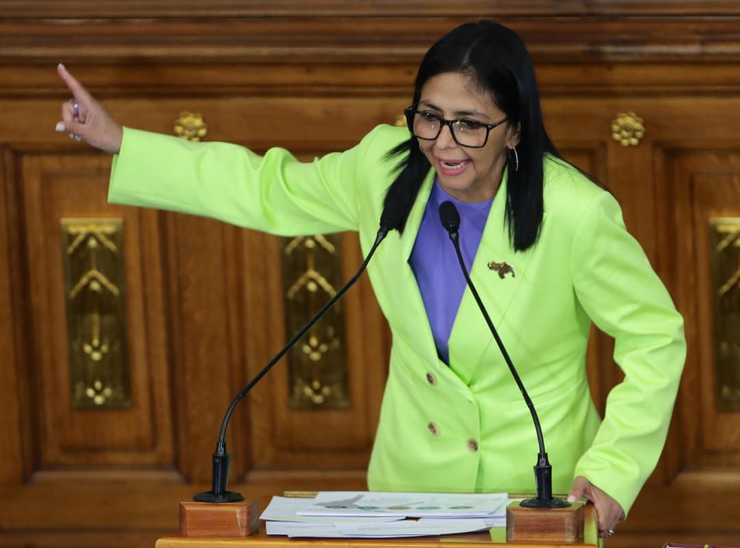 Delcy Rodríguez exige el fin de la influencia de Washington en Venezuela