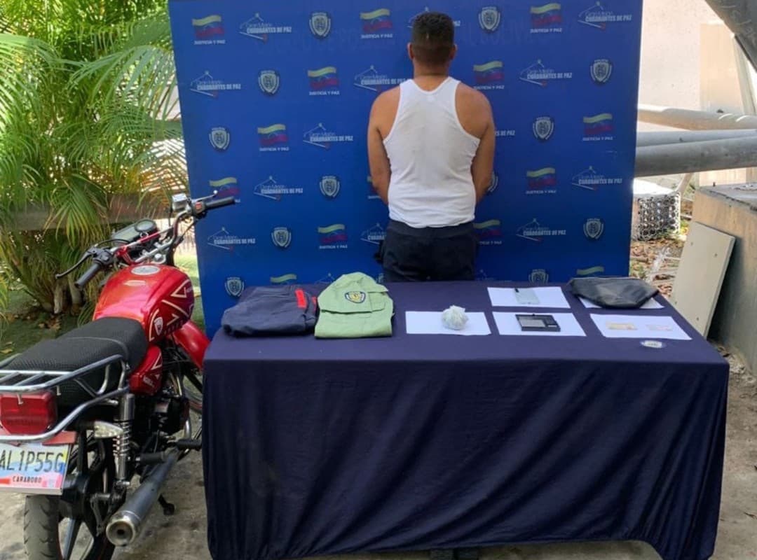 Detienen a falso policía con drogas en Petare: un reflejo de la crisis