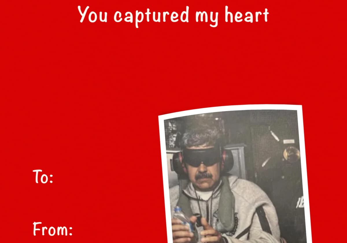 La Casa Blanca lanza divertidas tarjetas sobre Maduro: 'Capturaste mi corazón'