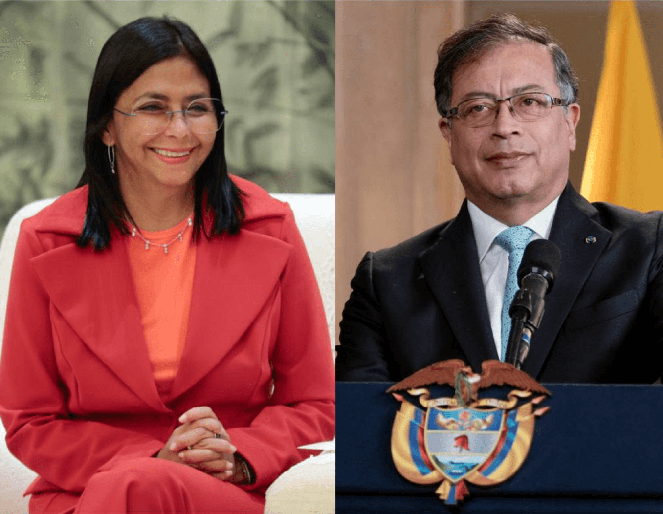 Delcy Rodríguez y Gustavo Petro discuten el futuro de Colombia y Venezuela