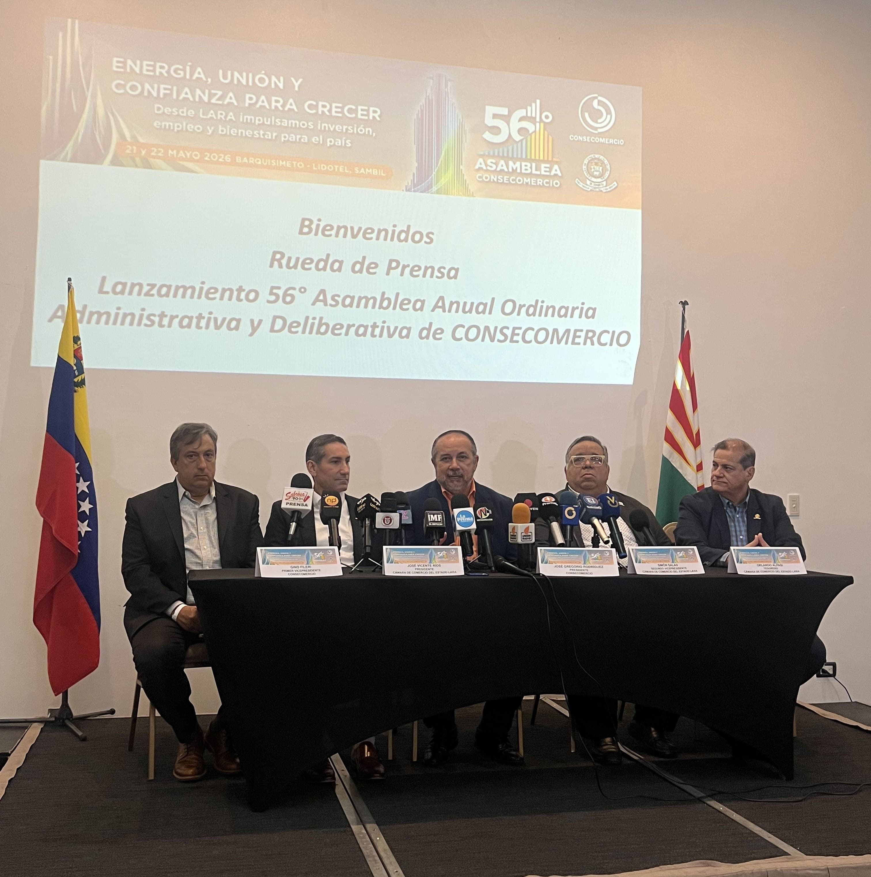 La 56° Asamblea Anual de Consecomercio se Celebrará en Lara