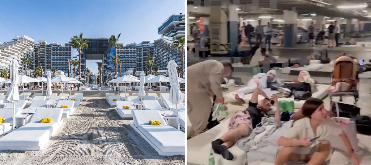 Turistas en Dubái se refugiaron en sótano por ataques de Irán