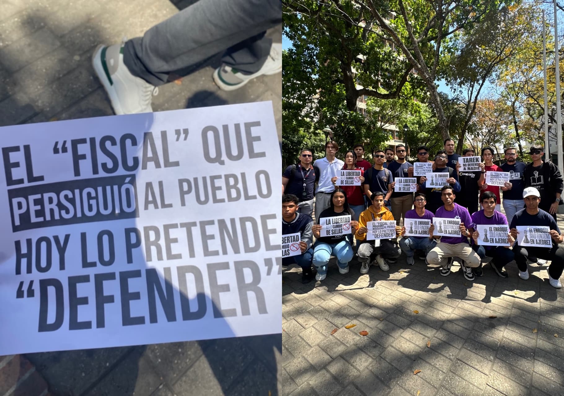 Estudiantes de la UCV exigen la renuncia de Tarek William Saab