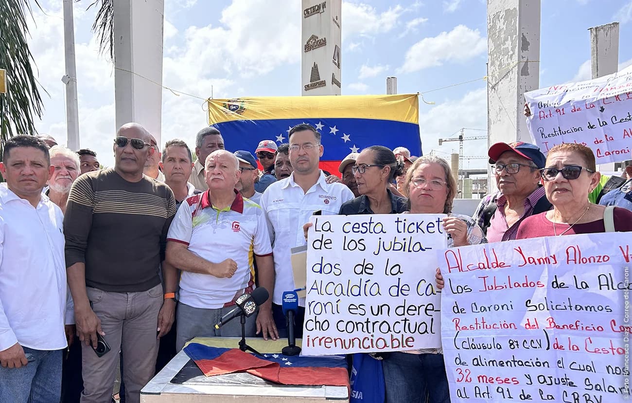 Protestas en Guayana: Trabajadores culpan a Delcy Rodríguez por crisis laboral