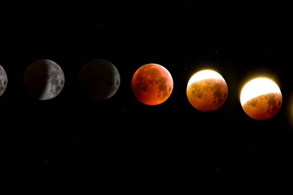 Cielo en Llamas: Un Eclipse Lunar Total y su Impacto Visual en el Mundo