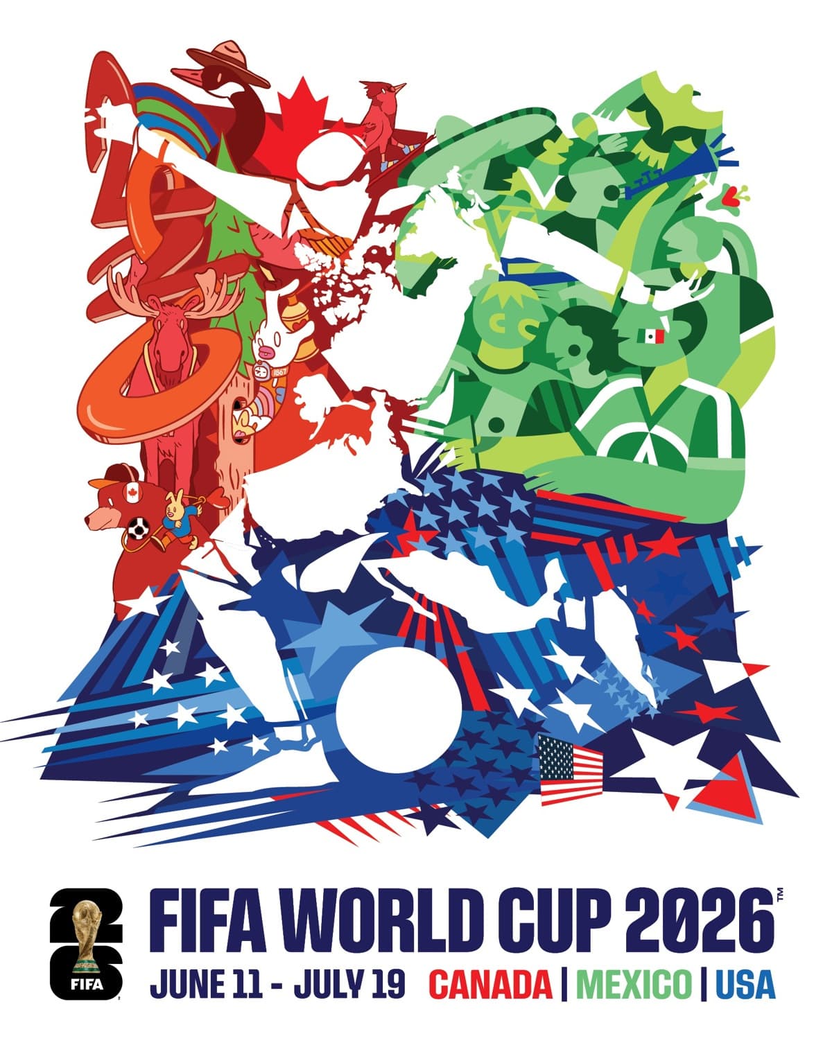 FIFA lanza póster del Mundial 2026 a 100 días del evento esperado