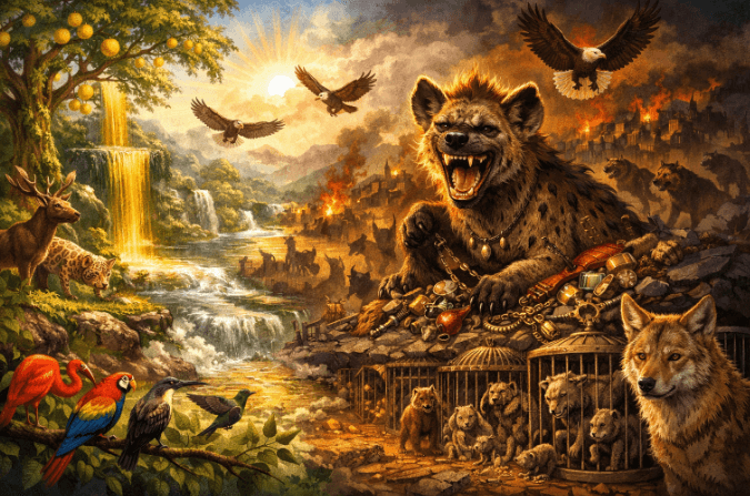 El Bosque Infinito de las Siete Estrellas: Un Cuento de Abundancia y Destrucción