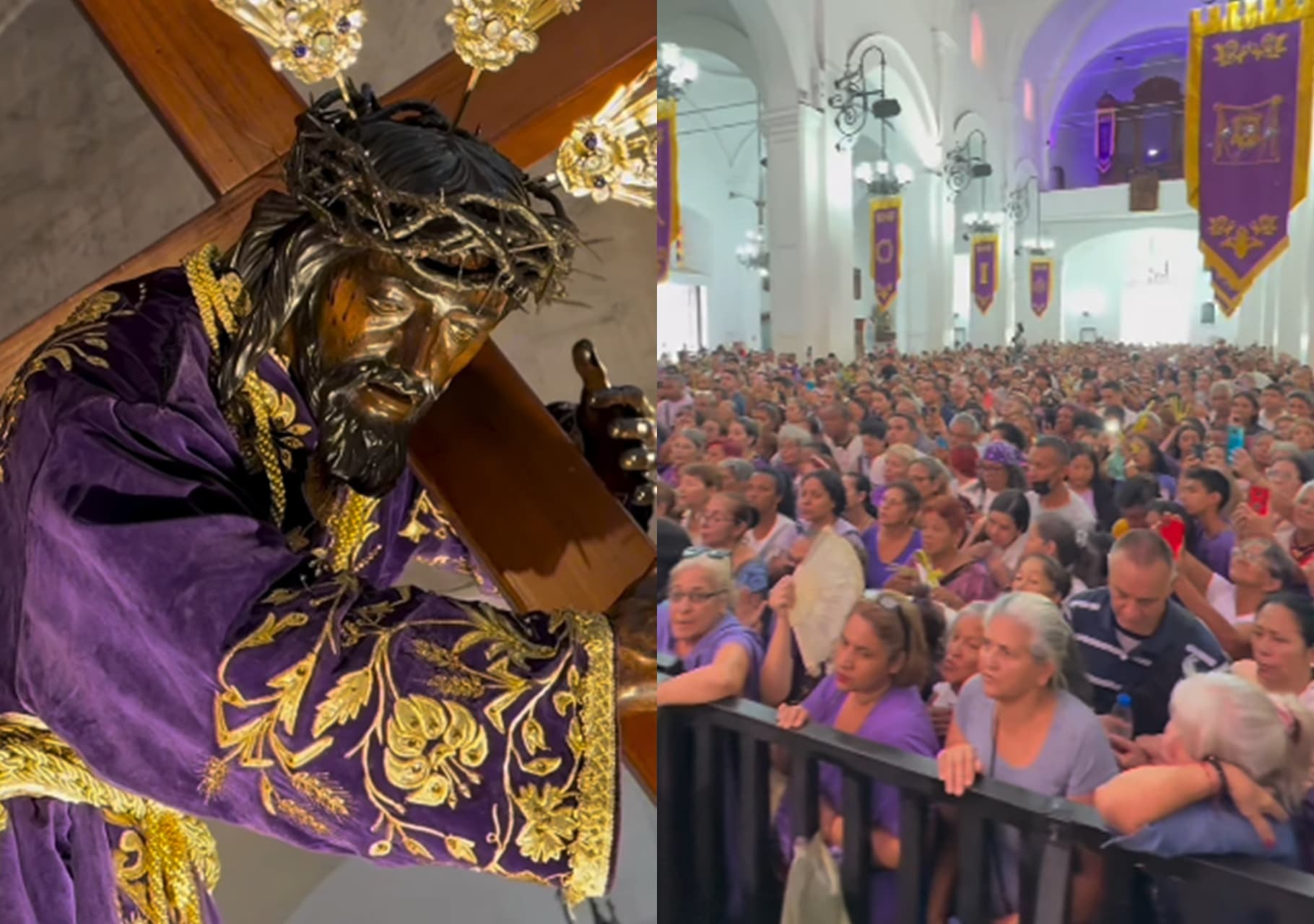 Caracas Celebra la Devoción al Nazareno de San Pablo con Miles de Fieles