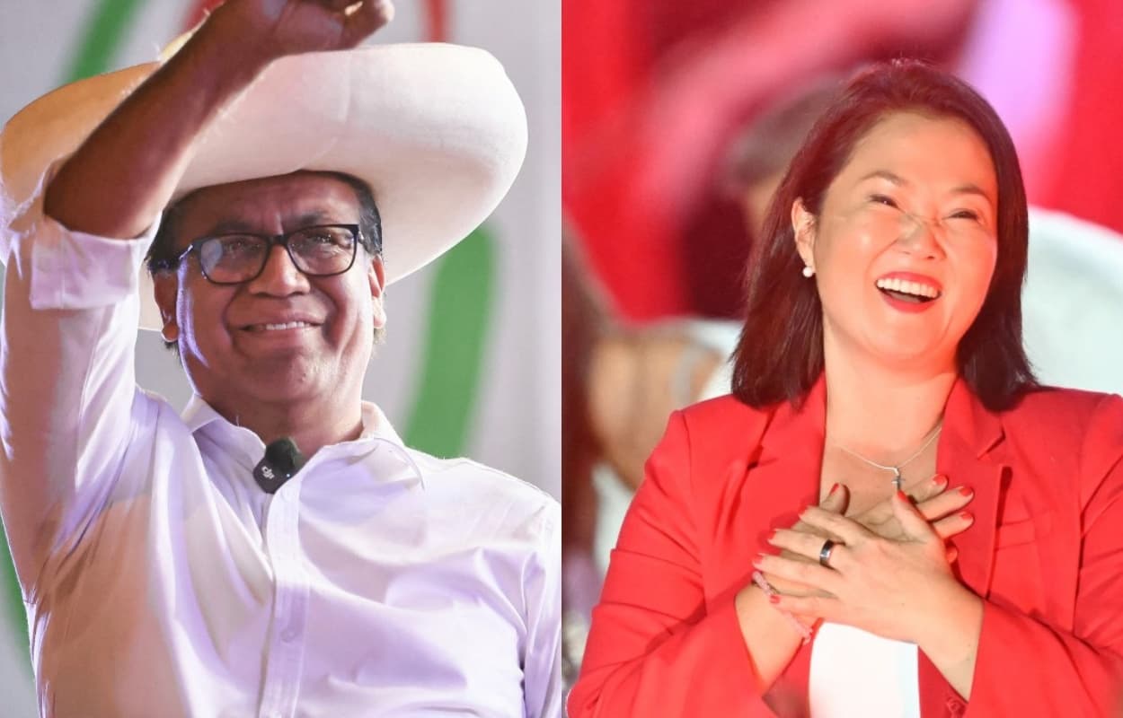 Candidatos en Perú cierran campaña electoral en final de fotografía