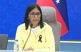 Delcy Rodríguez afirma: 'Confío en el diálogo político en Caracas'