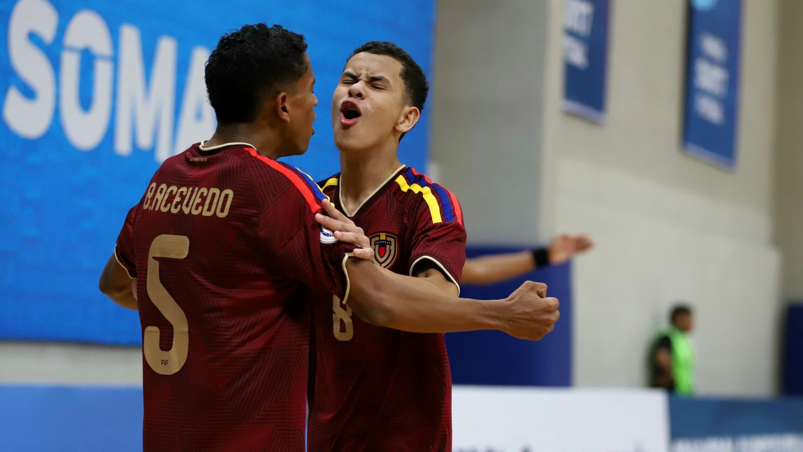 La Vinotinto Sub-17 brilla y avanza como líder en el Sudamericano de futsal