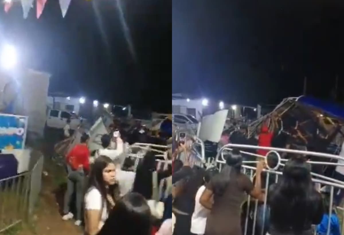 Accidente en atracción de sillas voladoras en Bolívar deja heridos