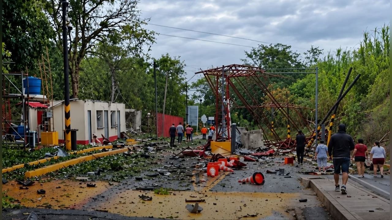 Atentado con carro bomba deja tres heridos y obliga a cerrar vía Panamericana en Colombia