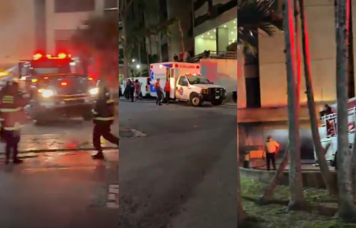 Incendio en residencias de Baruta dejó cuatro vehículos calcinados