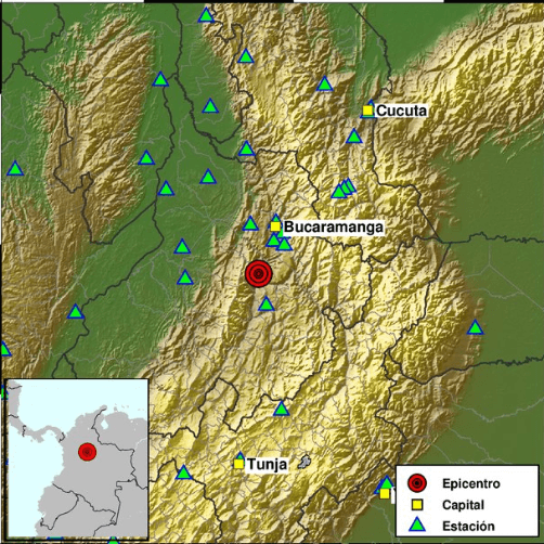 Un sismo de magnitud 5,0 sacude el noreste de Colombia sin dejar daños ni víctimas