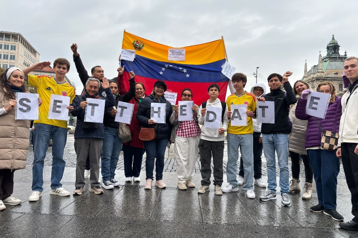 Diáspora venezolana exigió en todo el mundo fijar la fecha de las elecciones presidenciales