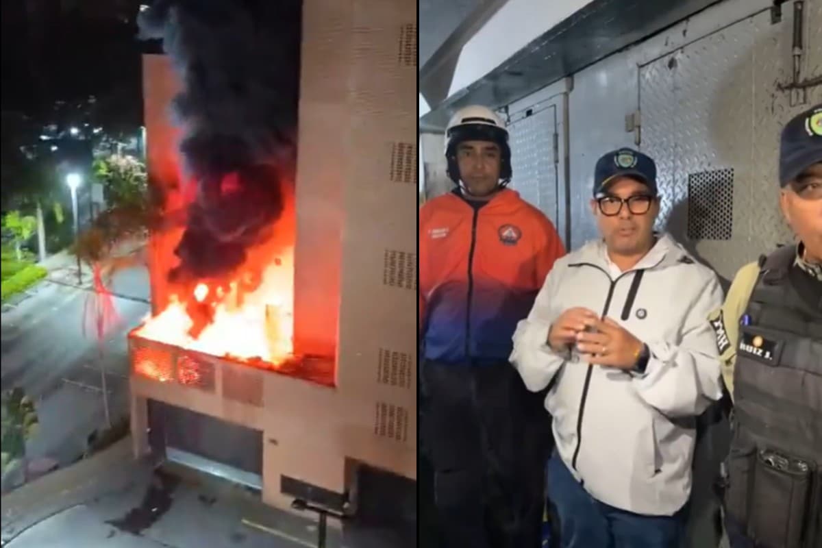 Controlan incendio en el Centro Comercial Galerías Los Naranjos producido por una fluctuación eléctrica