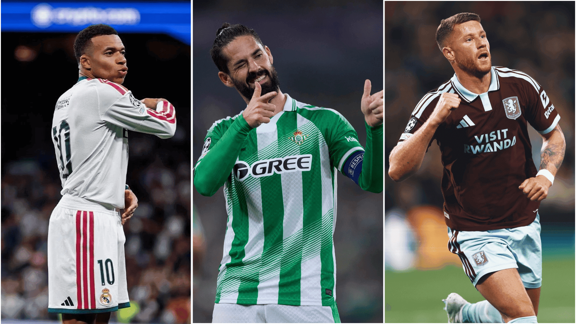 Real Madrid, Betis y Aston Villa mantienen sus rachas victoriosas en la Champions League