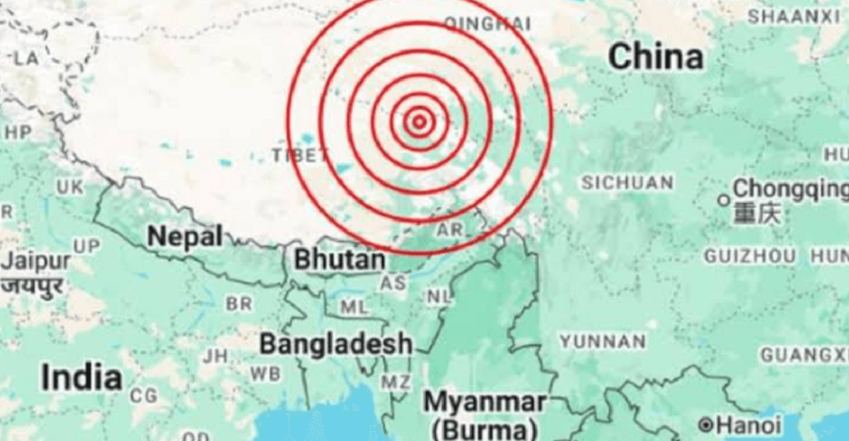 Terremoto de magnitud 7 sacude la región china de Tíbet