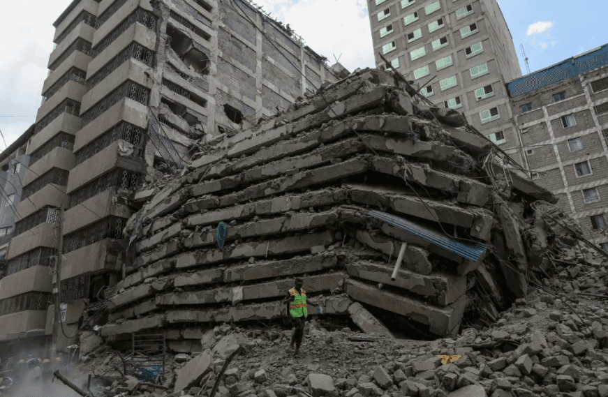 Edificio en construcción de 10 pisos se derrumbó en Kenia: equipos de rescate buscan sobrevivientes