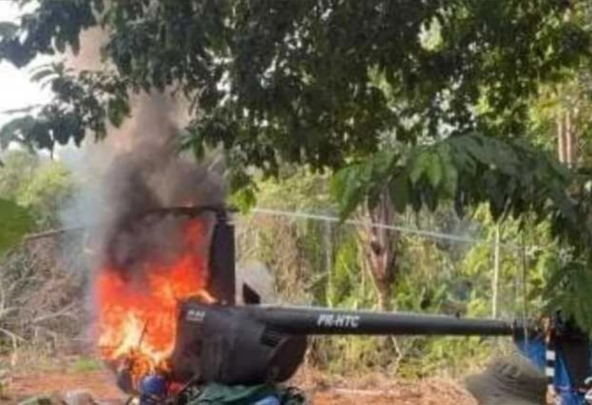 Brasil interceptó y destruyó un helicóptero que habría cruzado ilegalmente la frontera desde Venezuela