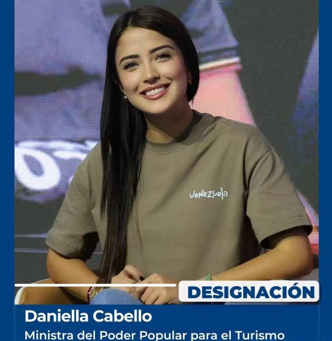Nueva ministra del Turismo en Venezuela: Daniella Cabello asume el reto