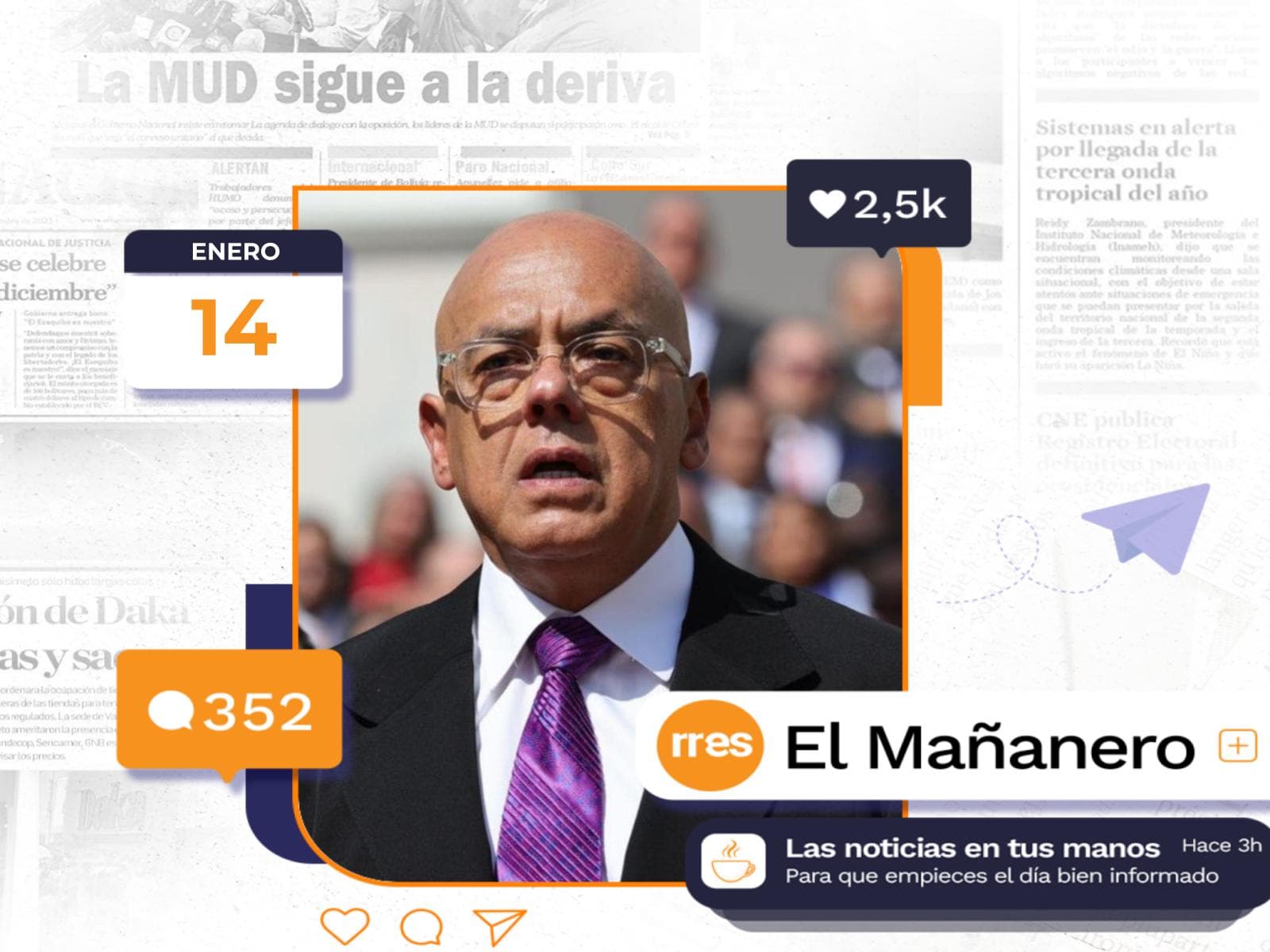 El Mañanero del 14 de enero: Jorge Rodríguez dice que van más de 400 excarcelaciones