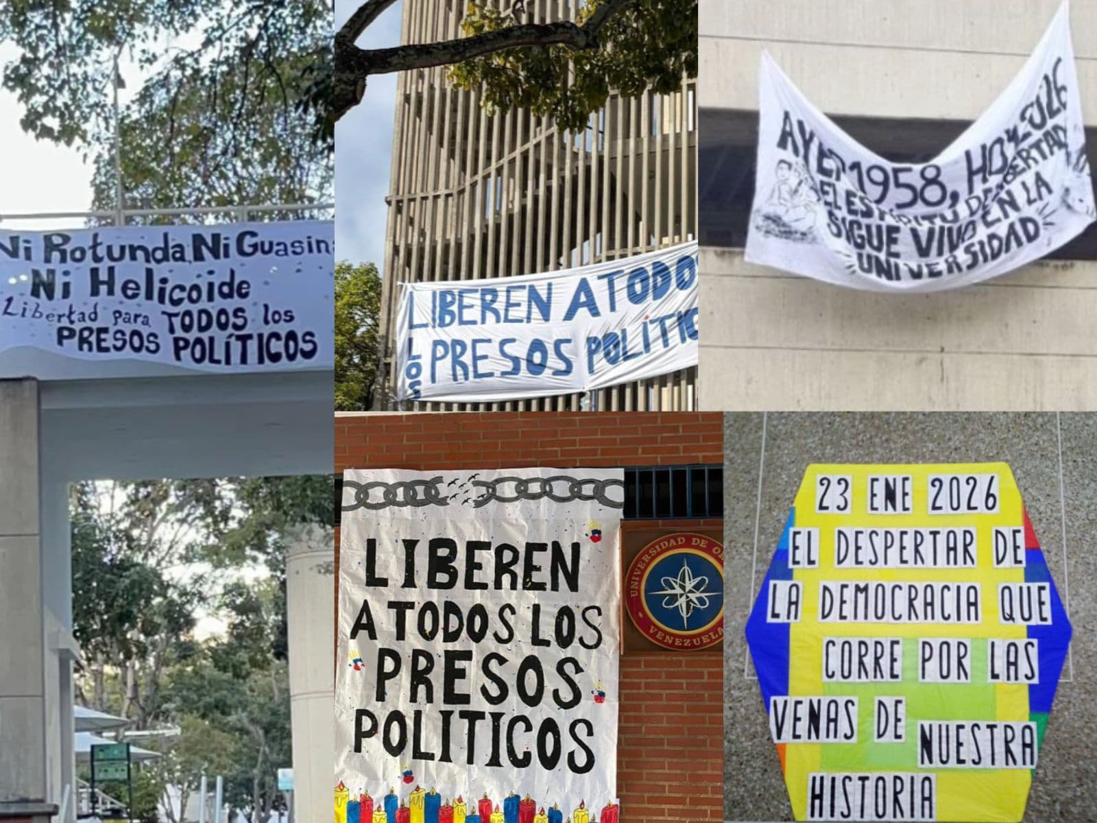 Estudiantes Exigen Libertad y Transición Real en Conmemoración del #23Ene