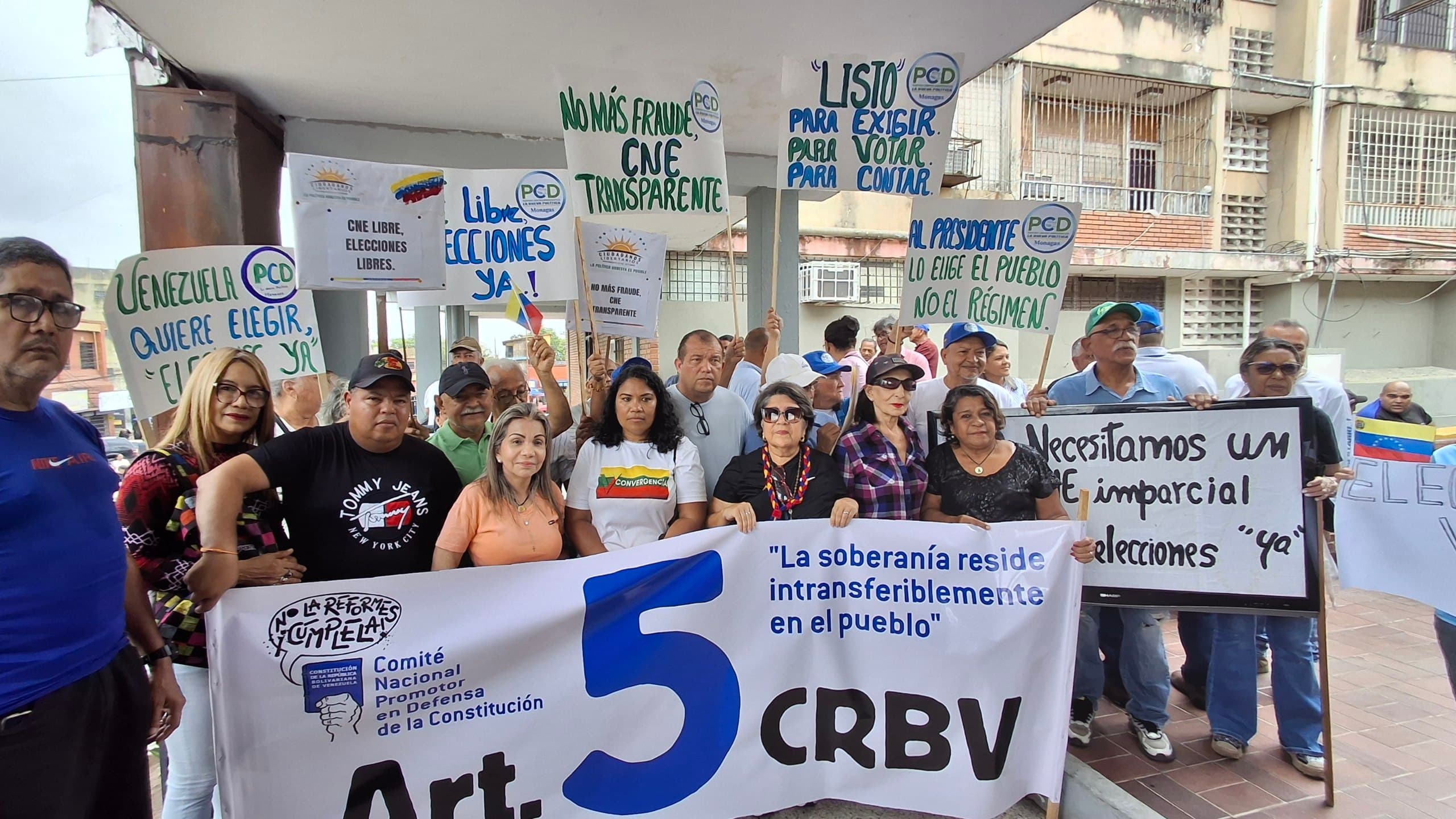 Protestas en Monagas: Líderes Exigen Renovación del CNE y Elecciones