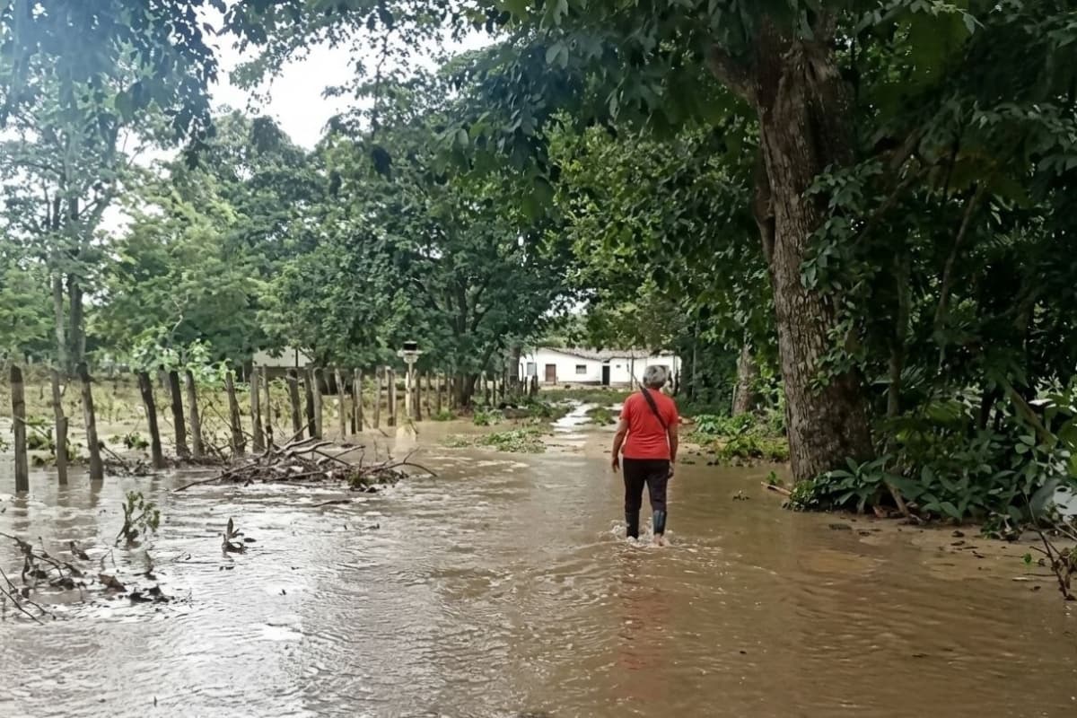 Inundaciones azotan cuatro comunidades del municipio Obispos en Barinas
