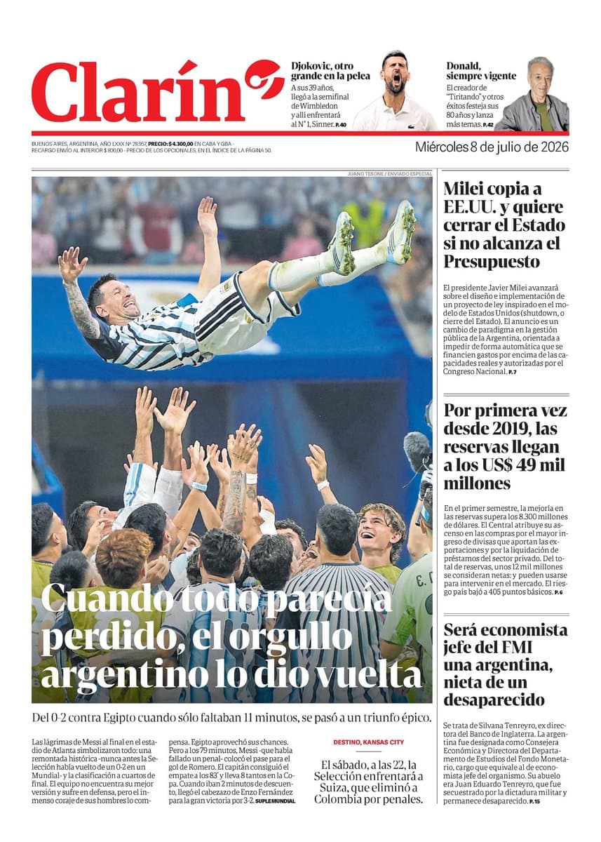 Estas son las Portadas de América Latina del 8 de julio de 2026